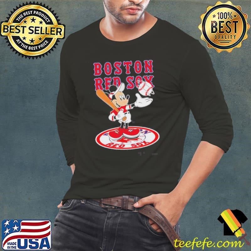 Mickey Mouse Boston Red Sox Baseball Shirt