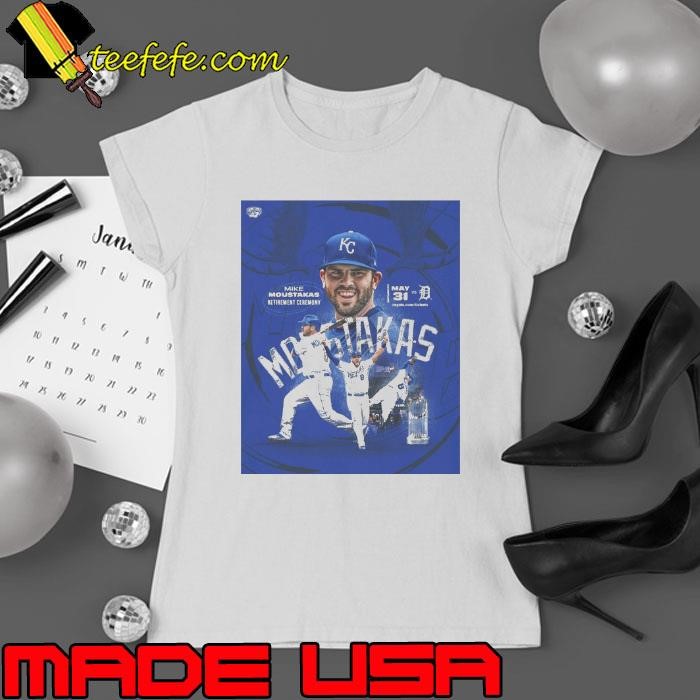 Mike Moustakas Retirement Ceremony May 31 2025 Kansas City Royals Vs Detroit Tigers MLB Ladies tee