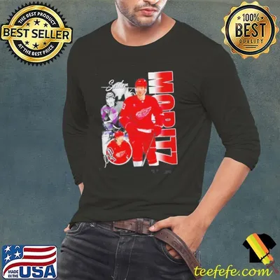 Moritz Seider Detroit Red Wings Players Collage Signature Shirt