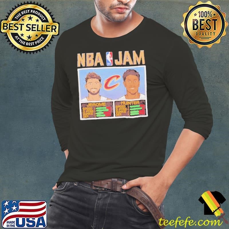 NBA Jam Cleveland Cavaliers Fanaticity Ty Jerome and De’Andre Hunter shirt
