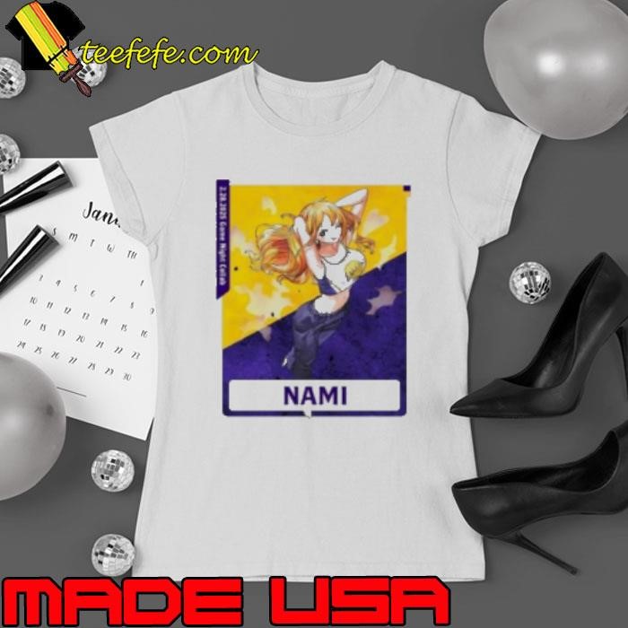 Nami Los Angeles Lakers X One Piece anime Ladies tee