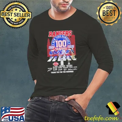 New York Rangers 100 Seasons 1926 2026 Abbey Road Thank You For The Memories Shirt