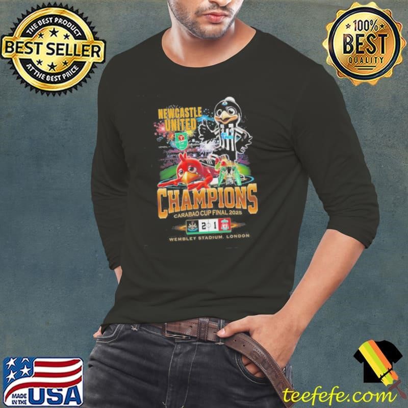 Newcastle United Carabao Cup Final 2025 Champions Thirts