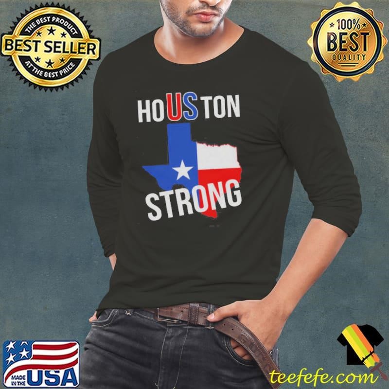 Nice Houston US Strong Texas State Flag Shirt