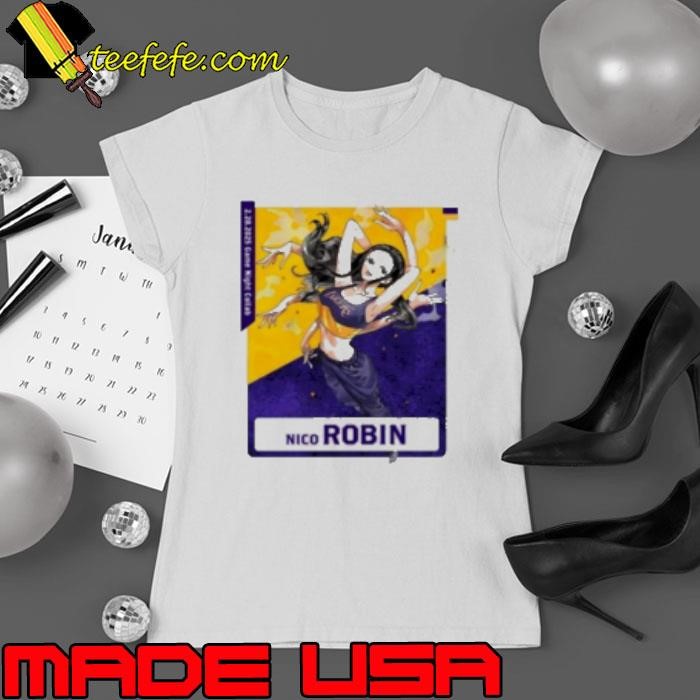 Nico Robin Los Angeles Lakers X One Piece anime Ladies tee