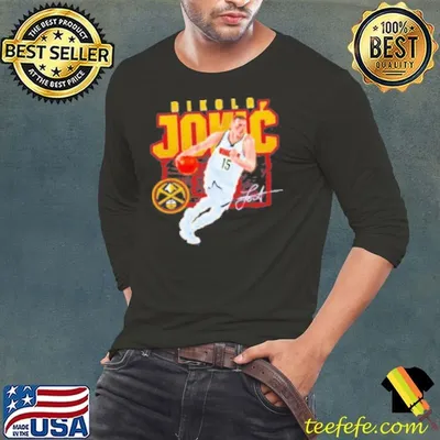 Nikola Jokic Denver Nuggets signature shattered Shirt