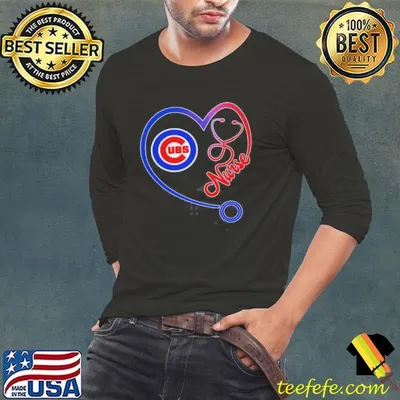 Nurse Chicago Cubs Stethoscope Shirt