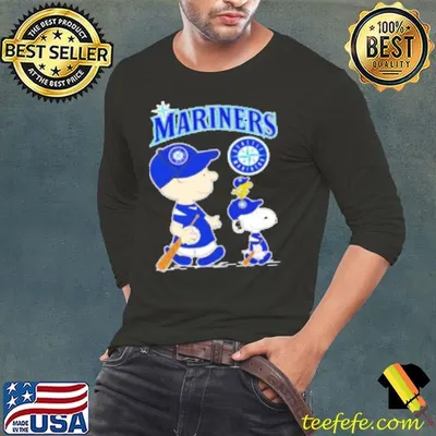 Peanuts Snoopy Charlie walking Seattle Mariners Shirt