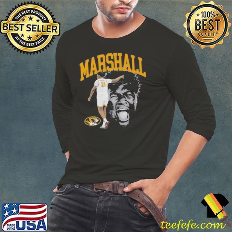 Peyton Marshall Menu Missouri Tigers NCAA Southeastern Conference Portrait Graphic Long Sleeve Tee