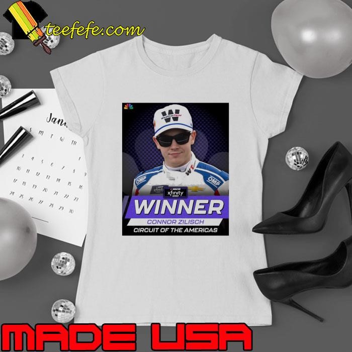 Poster Congrats Connor Zilisch for Winning at COTA Circuit Of The Americas NASCAR Cup Series 2025 Ladies tee