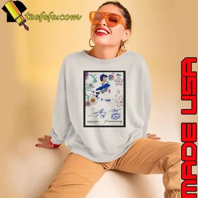 Poster MLB Topps Certified Autograph Shohei Ohtani Los Angeles Dodgers Takashi Murakami Artist Signatures shirt