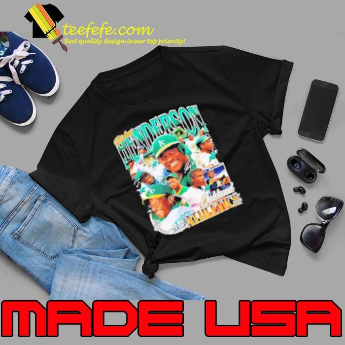 Rickey Henderson Oakland Athletics MLB Baseball retro Unisex