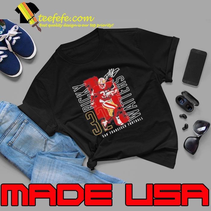 Ricky Watters San Francisco 49ers Outline Name Unisex