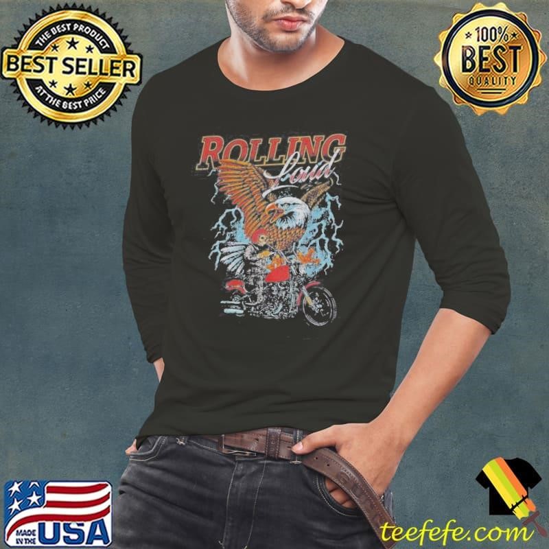 Rolling Loud Moto Eagle Skeleton Long Sleeve Tee