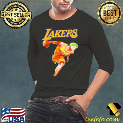 Roronoa Zoro One Piece x Los Angeles Lakers Shirt