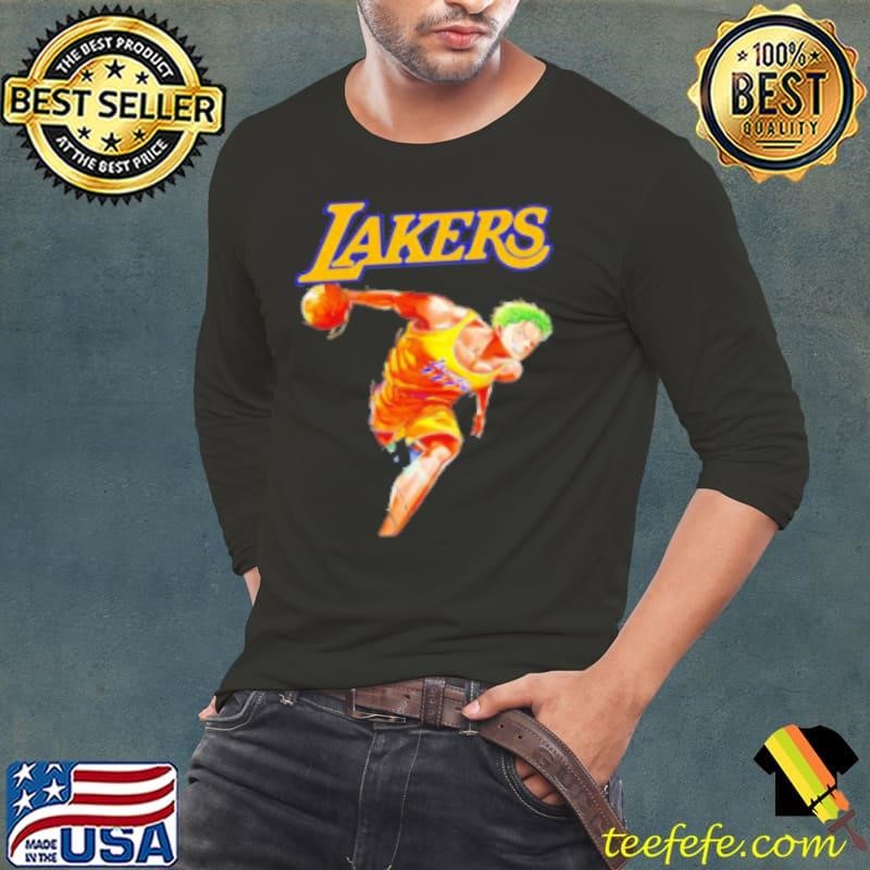 Roronoa Zoro One Piece x Los Angeles Lakers Shirt