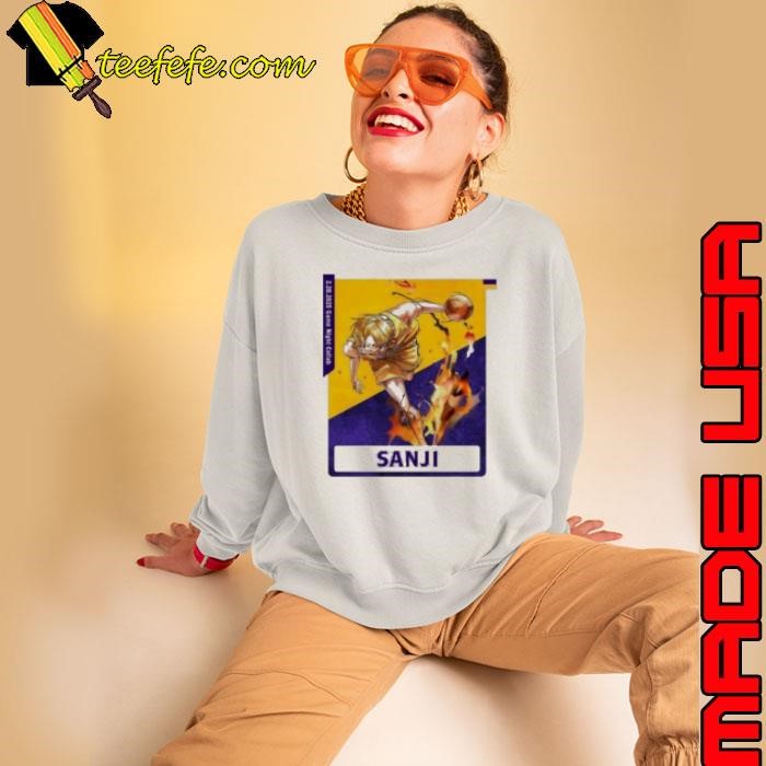 Sanji Los Angeles Lakers X One Piece anime Shirt