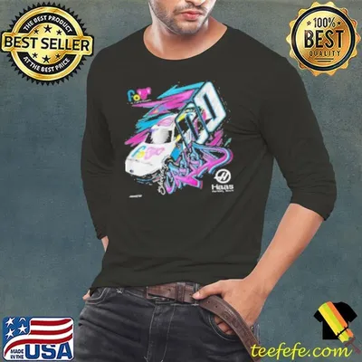 Sheldon Creed Stewart Haas Racing Team Collection Heather Charcoal Friends of Jaclyn Car Shirt