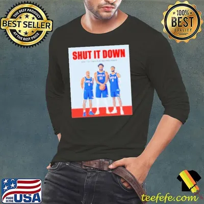 Shut it down dont let them play another minute Tyrese Maxey Joel Embiid Paul George Shirt
