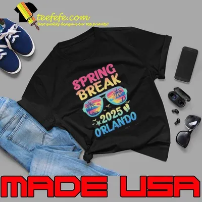 Spring Break Orlando 2025 Vacation Trip Sunglasses Shirt