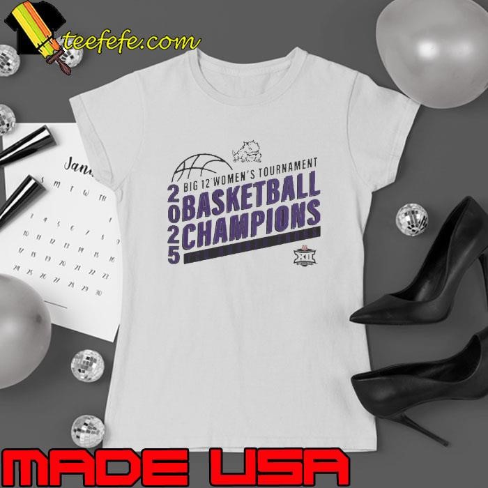 TCU Horned Frogs 2025 Big 12 Womens Basketball Champions Ladies tee