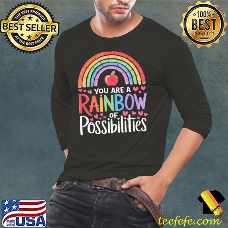 Teacher You are a rainbow of possibilities apple T-Shirt