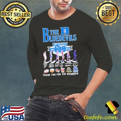 The Blue Devils 120 Anniversary 1905 2025 Thank You For The Memories Signature shirt