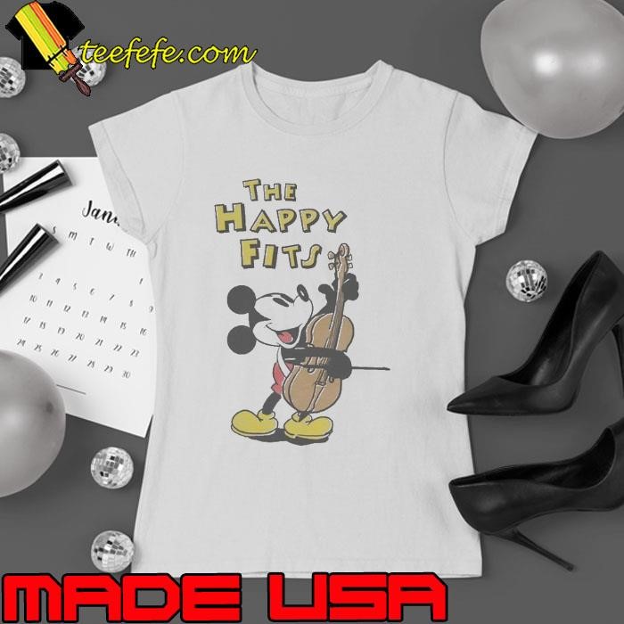 The Happy Fits Mickey Mouse Steamboat Willie Plays The Cello Violin Ladies tee