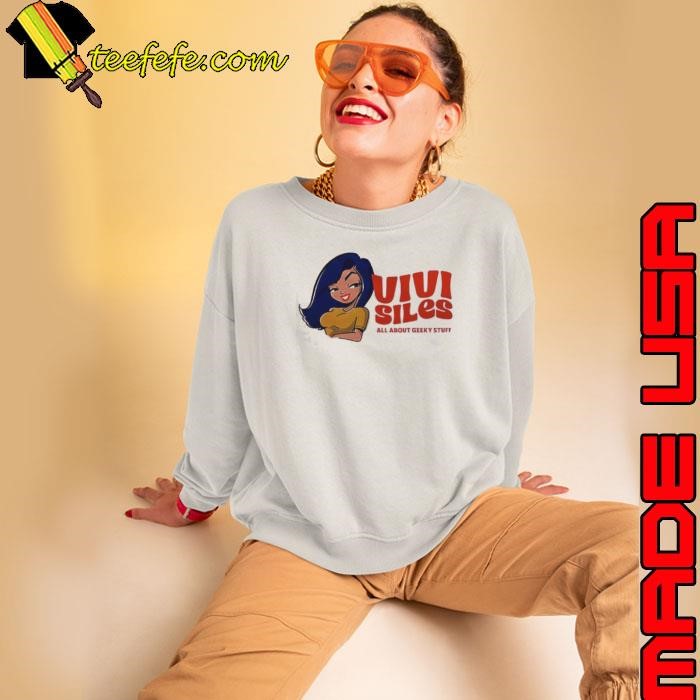 Vivi Siles All About Geeky Stuff girl cartoon shirt