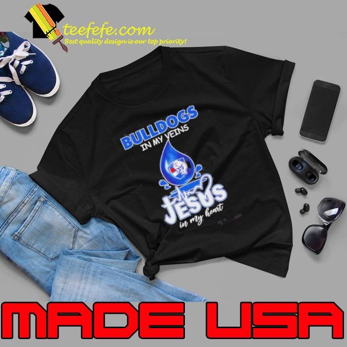Western Bulldogs In My Veins Jesus In My Heart Drop Blood Unisex
