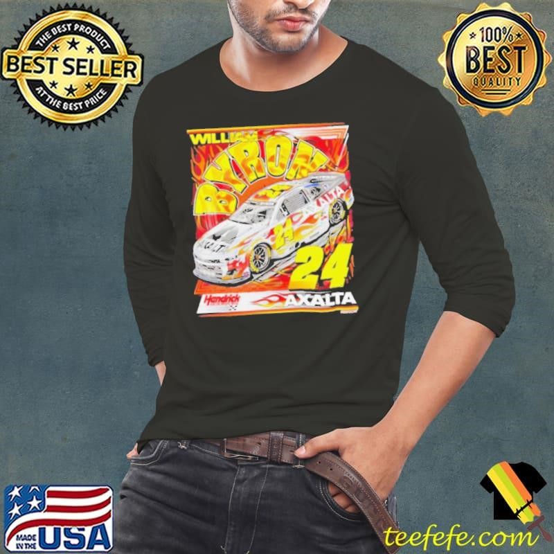 William Byron Hendrick Motorsports Team Collection Fanaticity Axalta Darlington Throwback Car shirt