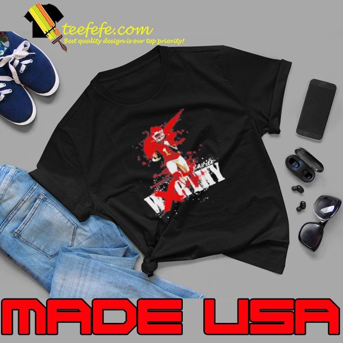 Xavier Worthy Kansas City Chiefs Splatter Unisex