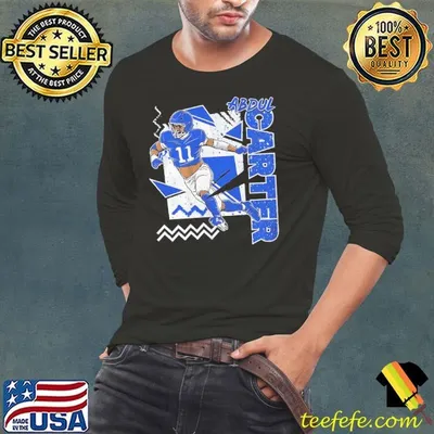 Abdul Carter New York Giants NFL football players 90s style graphic shirt