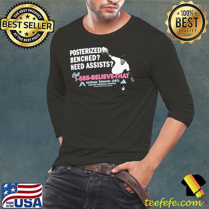 Anthony Edwards posterized benched need assists shirt