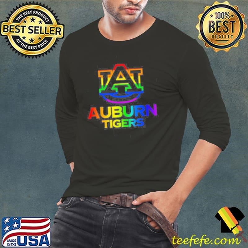 Auburn Tigers LGBT Pride logo Long Sleeve Tee