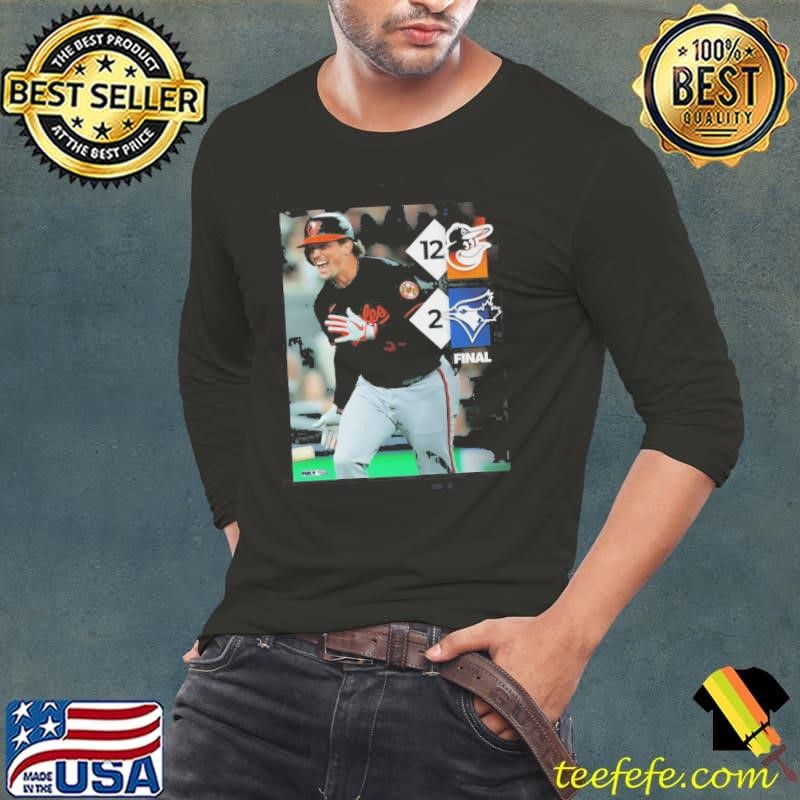 Baltimore Orioles Vs Toronto Blue Jays Final Score 12 2 MLB Opening Day 2025 Long Sleeve Tee