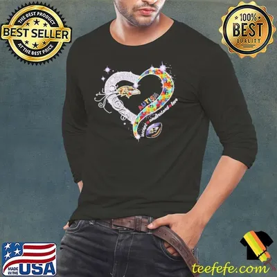 Baltimore Ravens Autism Accept Understand Love Heart Diamond shirt