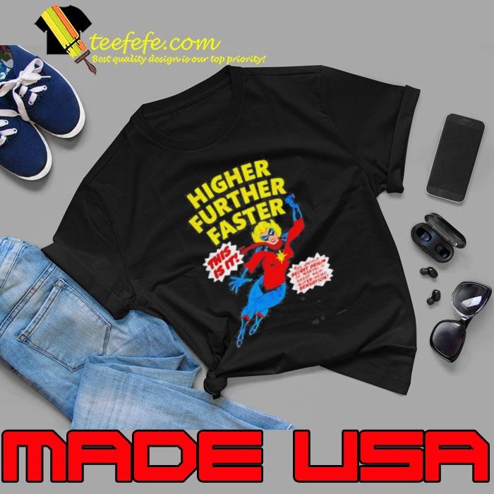 Captain Marvel Higher Further Faster Unisex