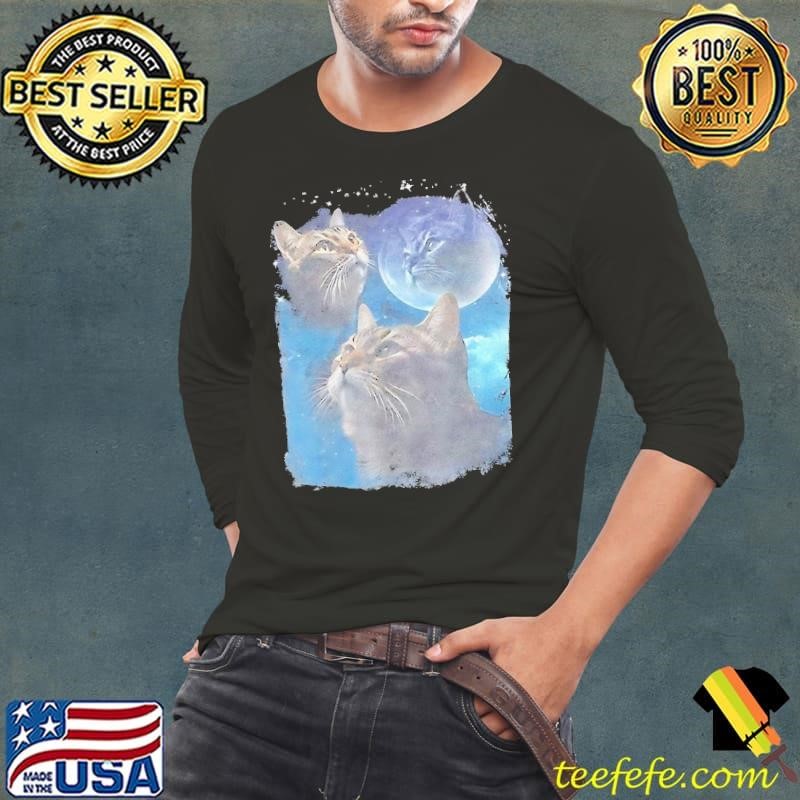 Cat howling at the moon shirt