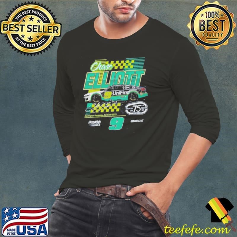 Chase Elliott Hendrick Motorsports Team UniFirst Darlington Throwback Car Long Sleeve Tee
