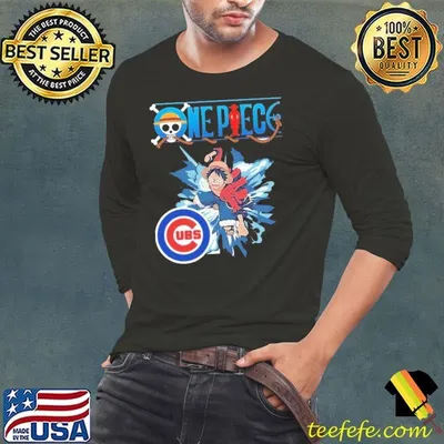 Chicago Cubs One Piece Monkey D. Luffy shirt