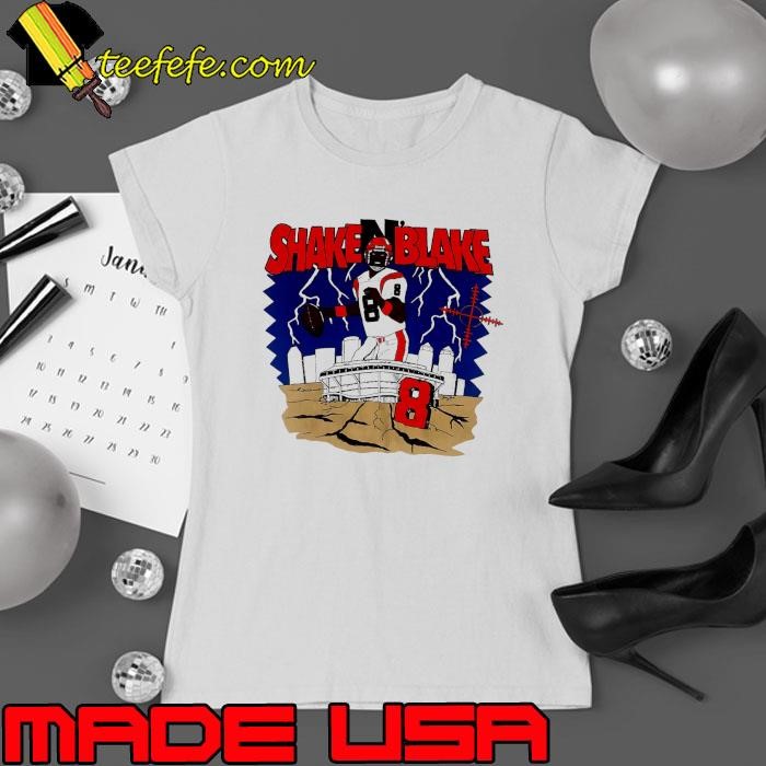 Cincinnati Bengals Jeff Blake Shake N Blake number 8 Ladies tee
