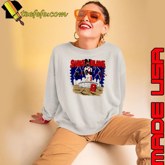 Cincinnati Bengals Jeff Blake Shake N Blake number 8 Sweatshirt