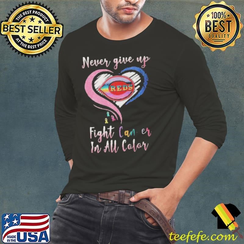 Cincinnati Reds Fight Cancer In All Color Shirt