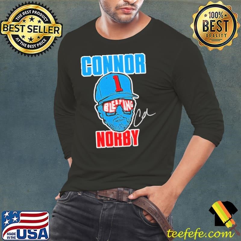 Connor bleeping Norby big face shirt