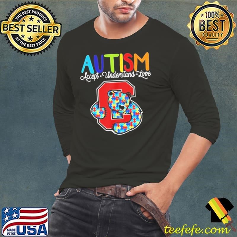 Cornell Big Red Autism accept understand love shirt