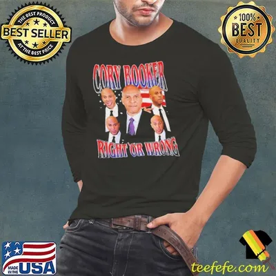 Cory Booker Bootleg Vintage right or wrong shirt