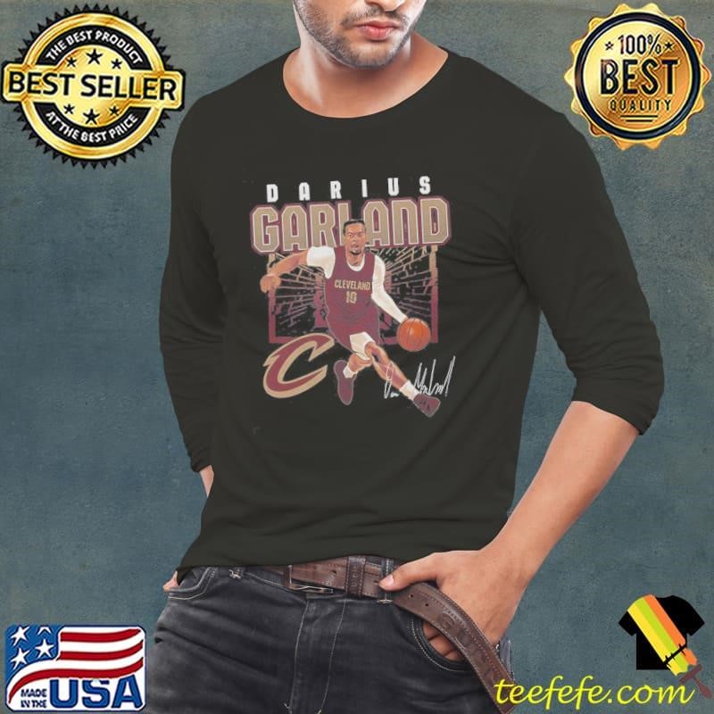 Darius Garland Cleveland Cavaliers MLB Basketball Player Shattered Signature Shirt