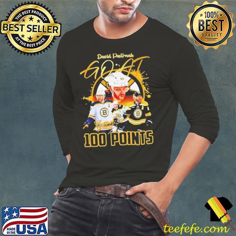 David Pastrnak Goat 100 points shirt