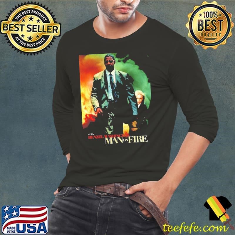 Denzel Washington man on fire shirt